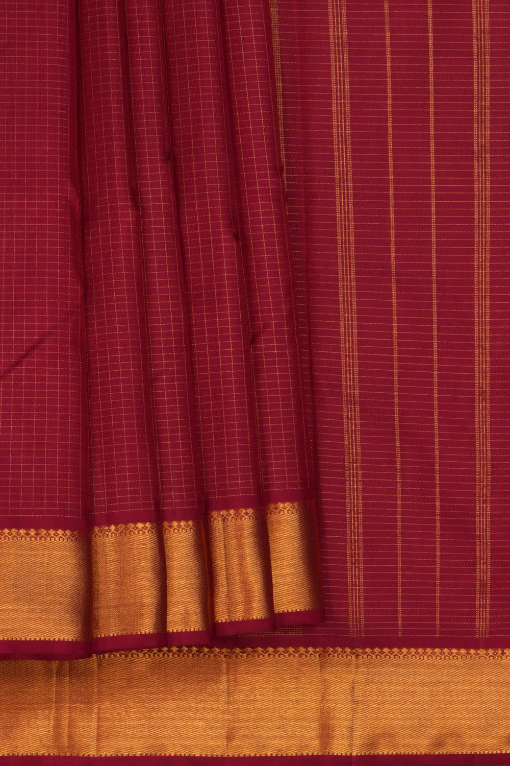 Image of Arani Silk Kattam Pink Saree